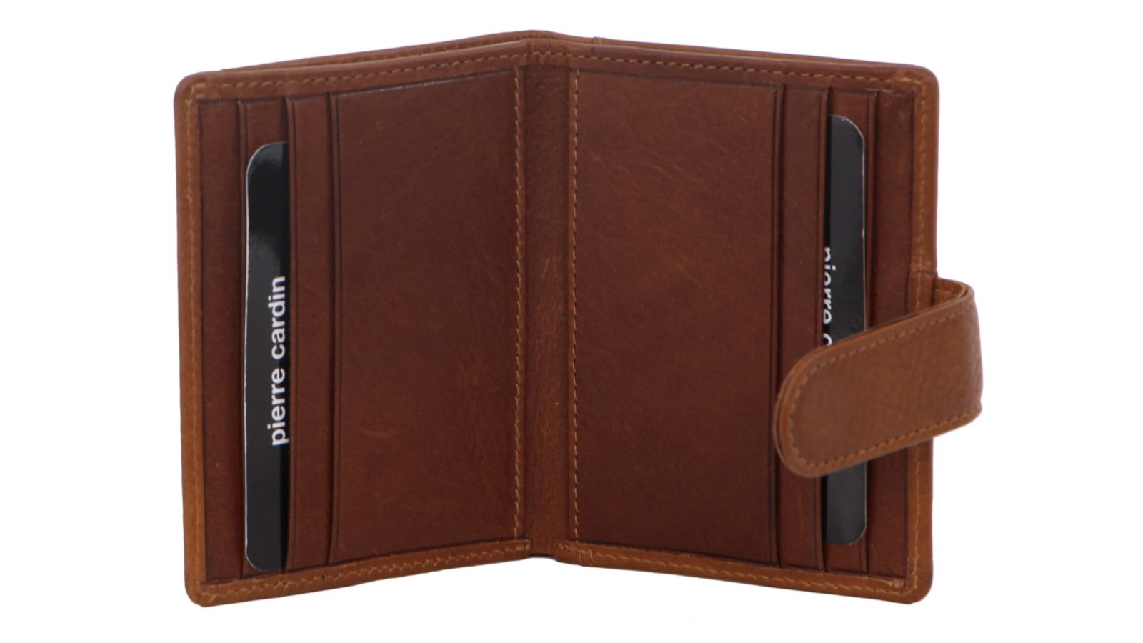 Pierre Cardin Mens Leather BiFold Credit Card Holder Wallet Tan
