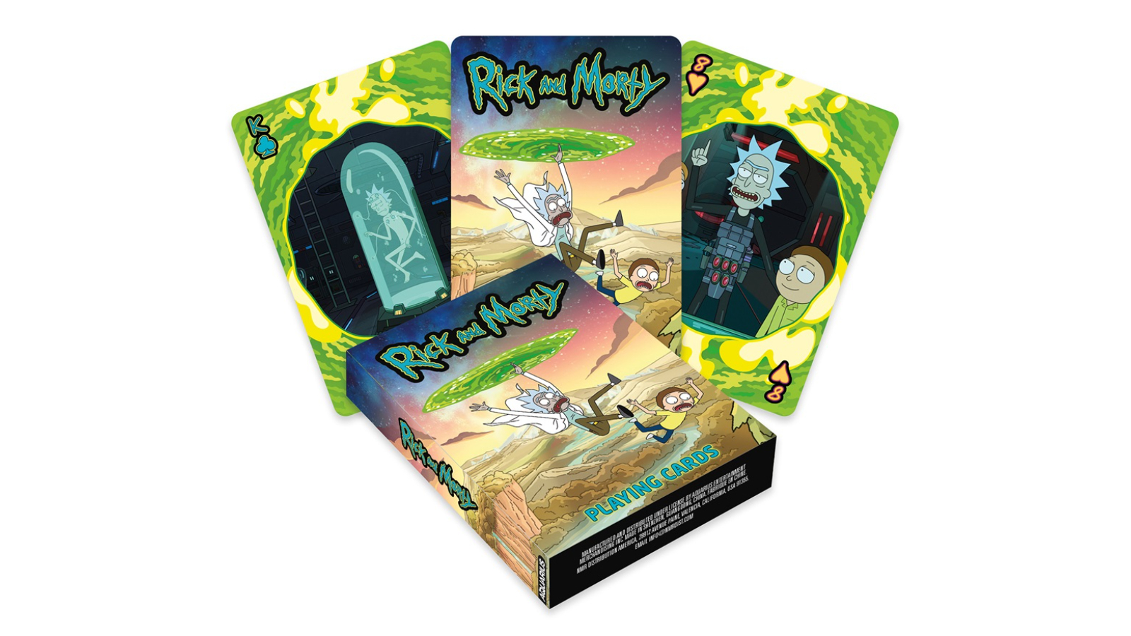 Aquarius Standard Deck Rick and Morty Gaming Card