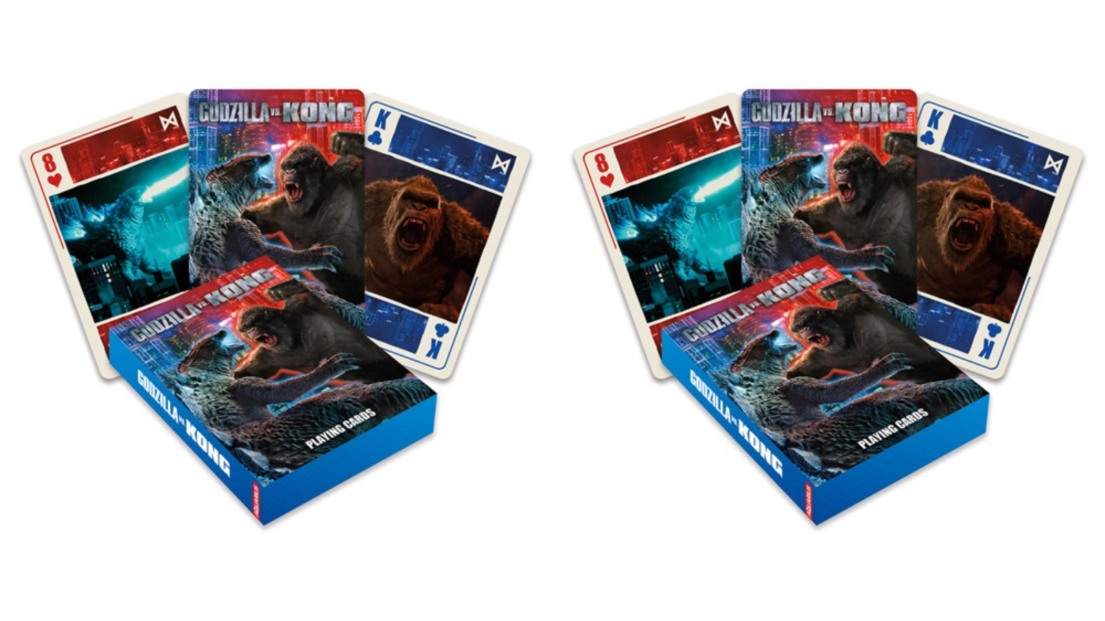 Aquarius 2 Piece Godzilla Standard Deck vs Kong Family Poker Gaming Card