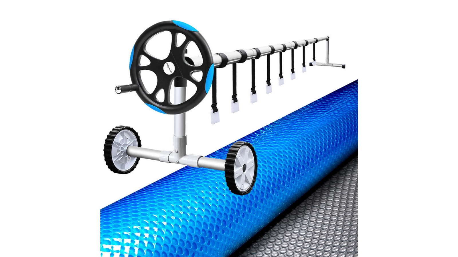 Aqua Buddy 500 Micron Solar Pool Cover Roller Blanket - 8 x 4.2 Metre