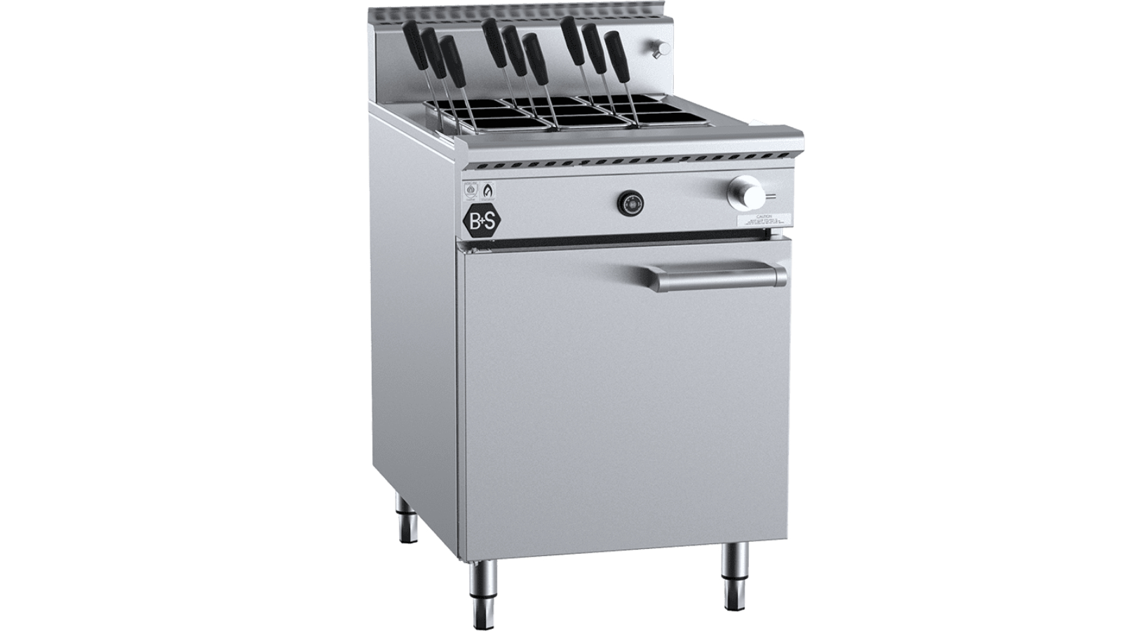 B plus S Black 9 Basket LPG Pasta Cooker