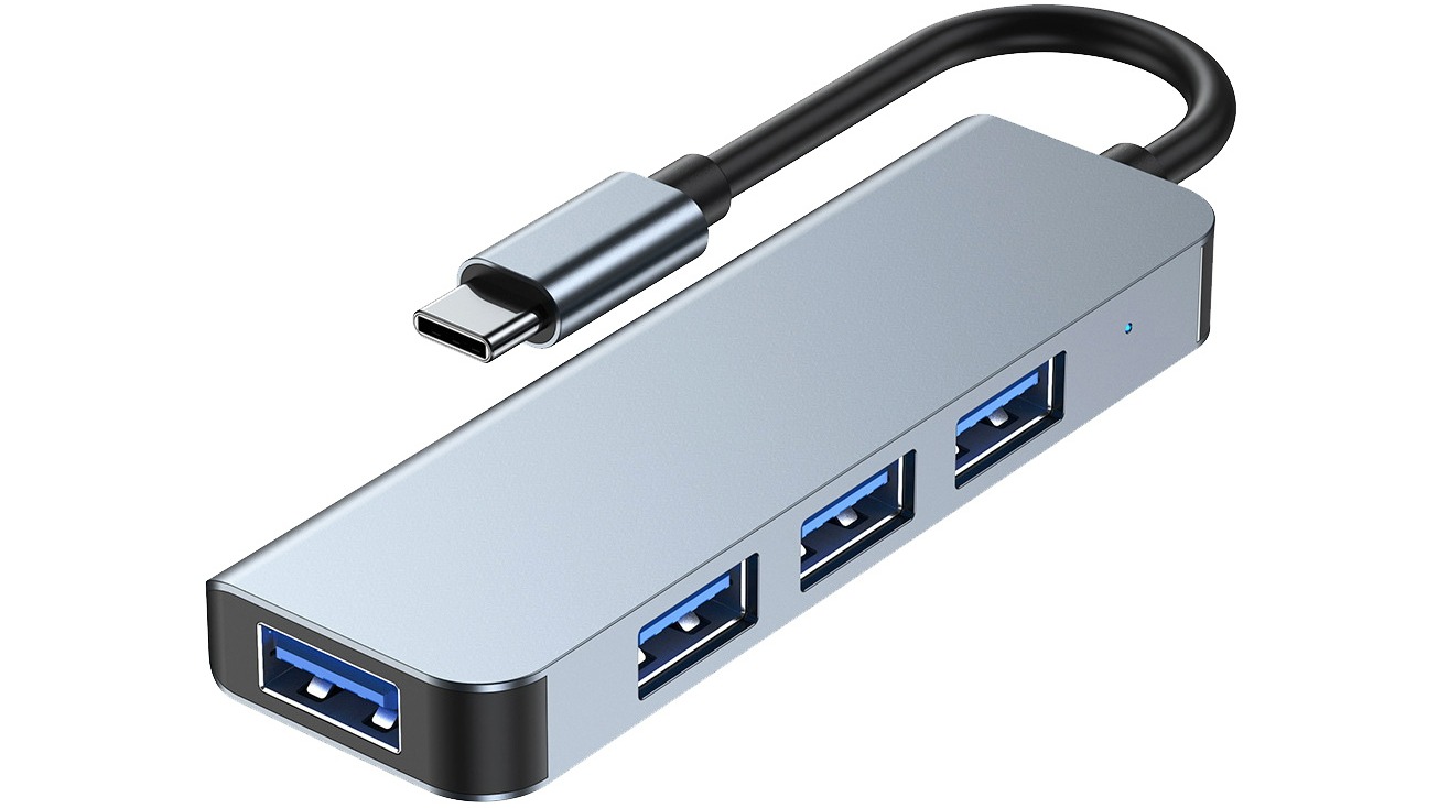 Laser USB-C to 4-Port USB-A Hub