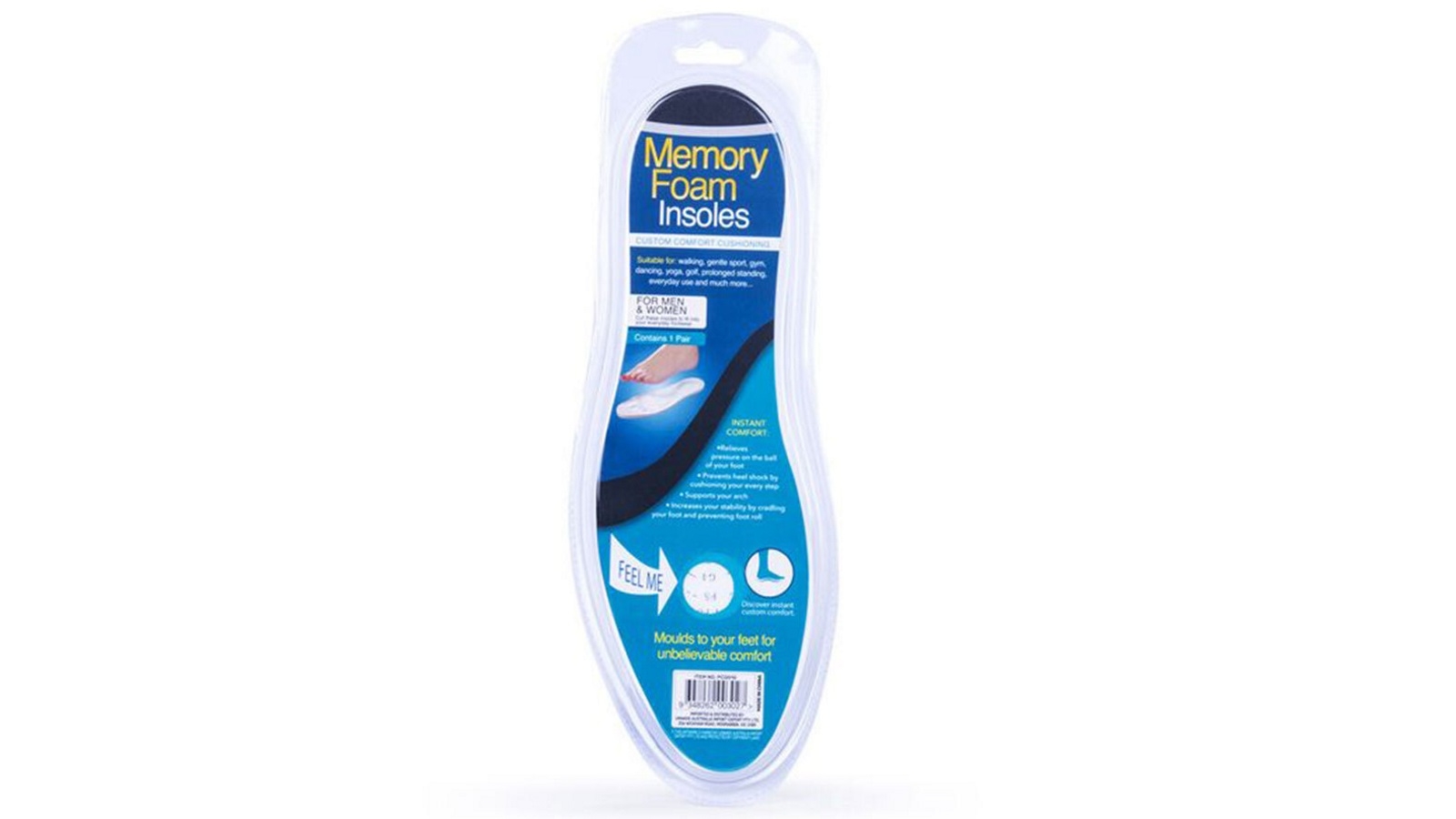 Memory Foam Insoles Pair