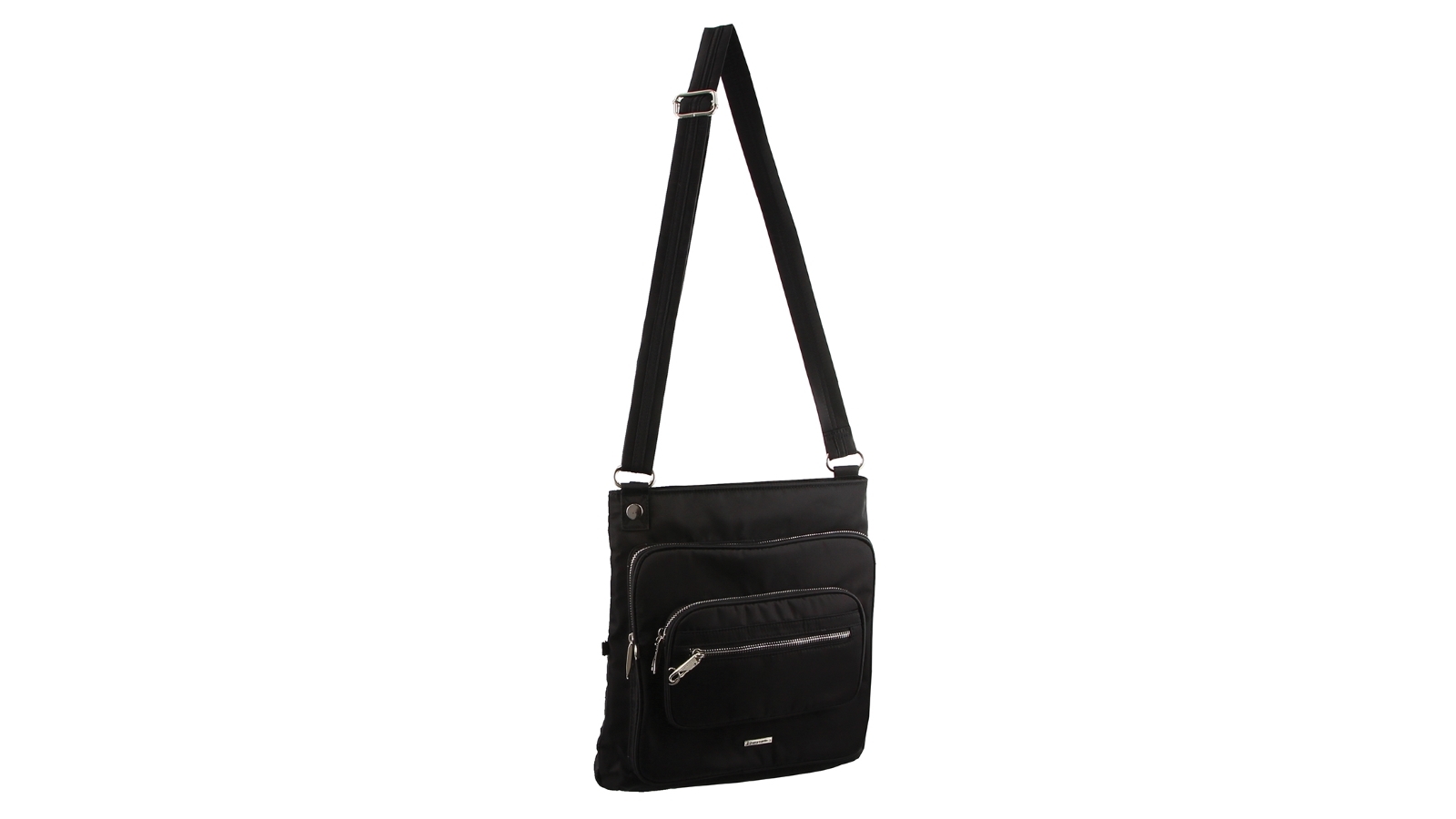 Pierre Cardin RFID Slash-Proof Large Cross Body Bag - Black