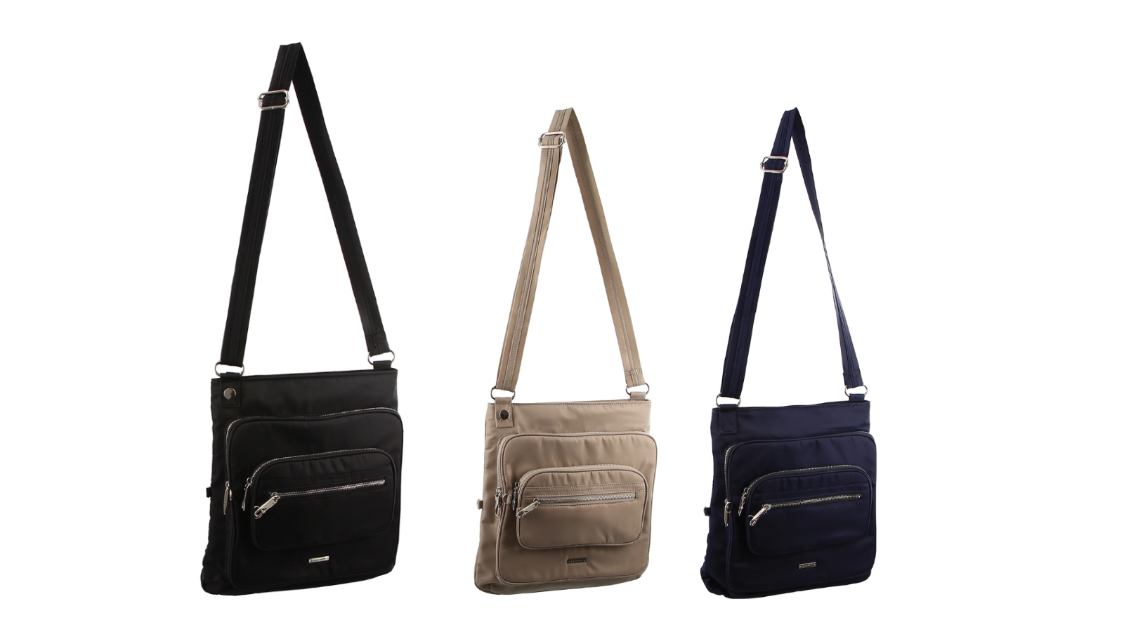 Pierre Cardin RFID Slash-Proof Large Cross Body Bag