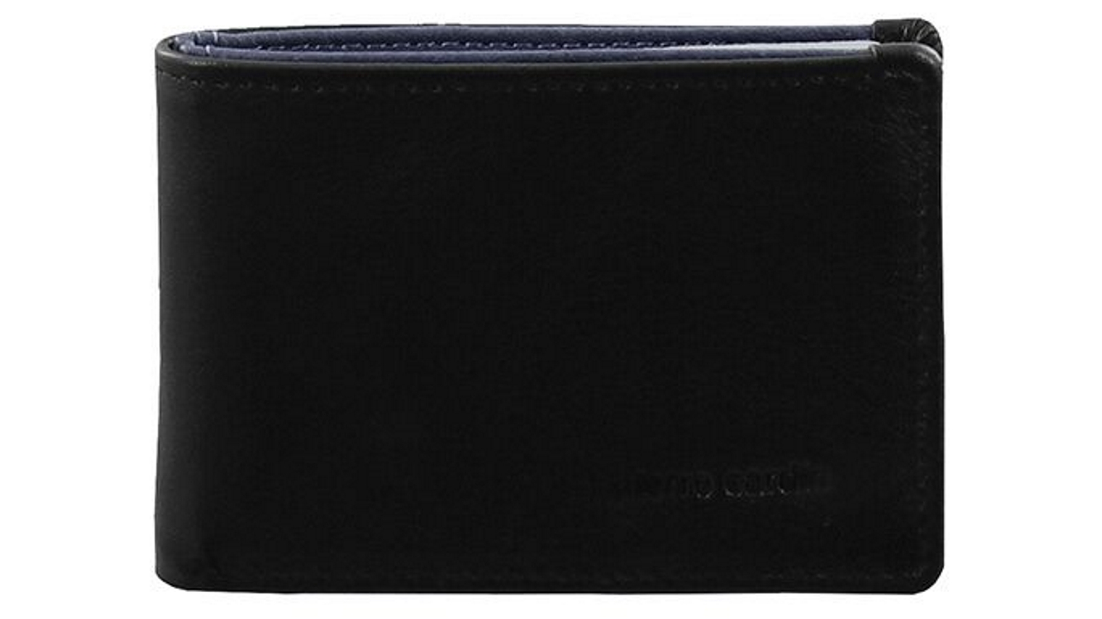 Pierre Cardin Italian Leather Slimline Wallet - Black/Navy