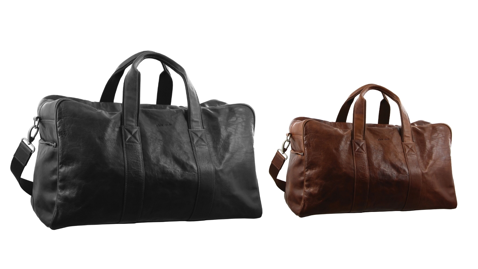 Pierre Cardin Rustic Overnight Leather Bag