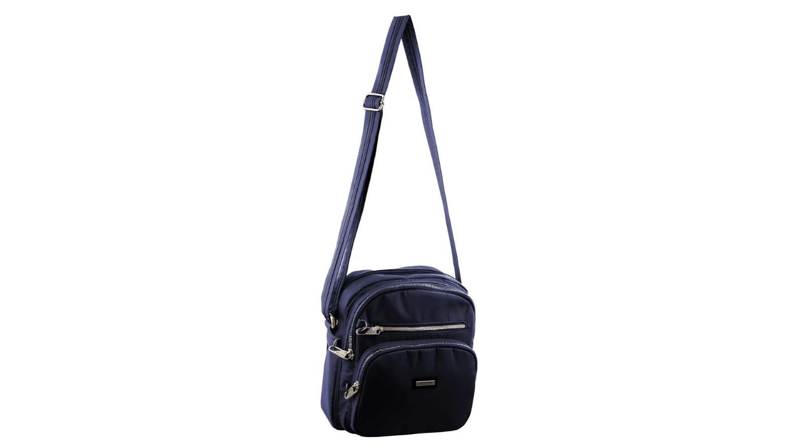 Pierre Cardin Slash-Proof Nylon Cross-Body Bag - Navy