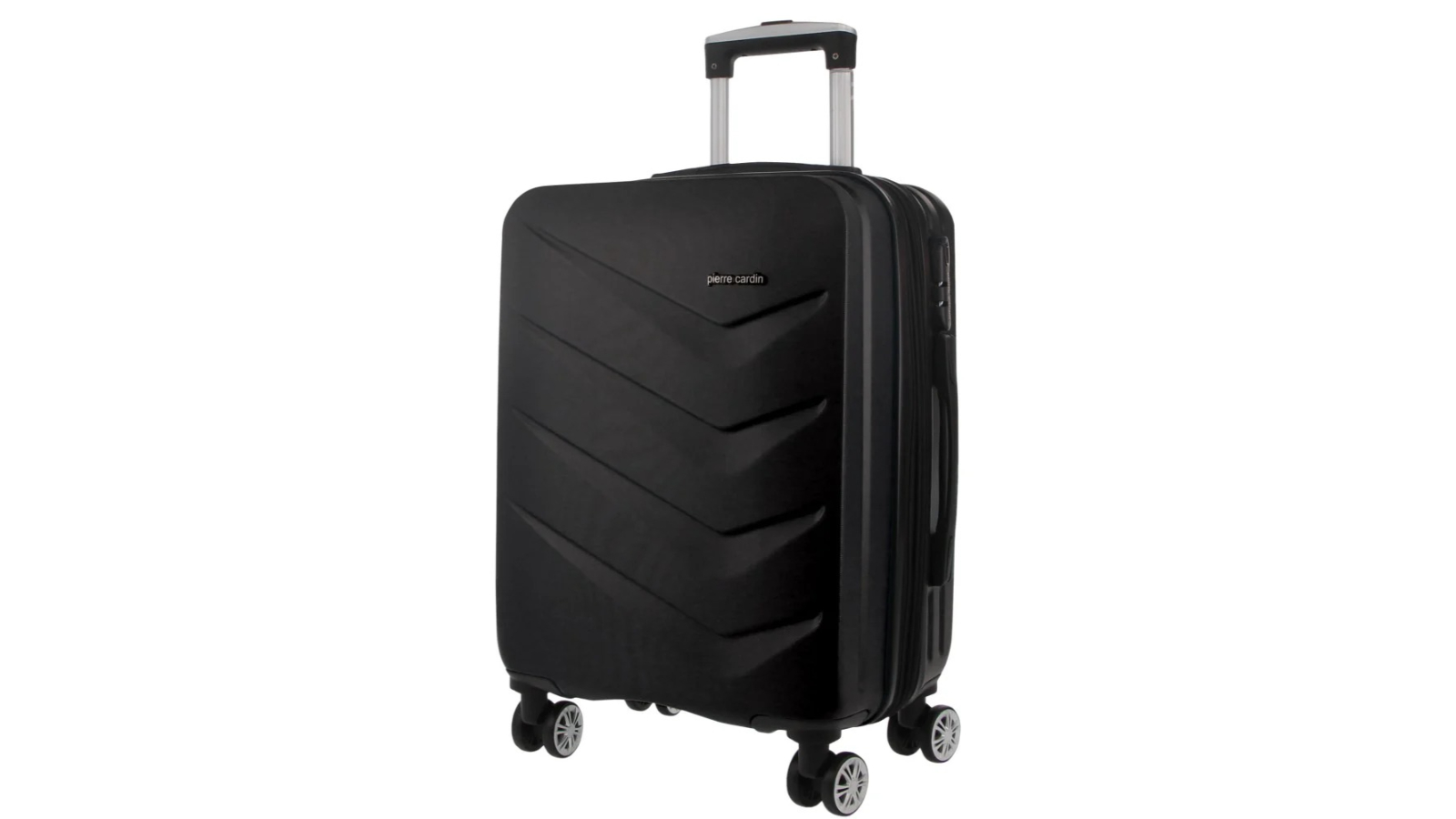 Pierre Cardin Hard Shell 54cm Cabin Suitcase - Black