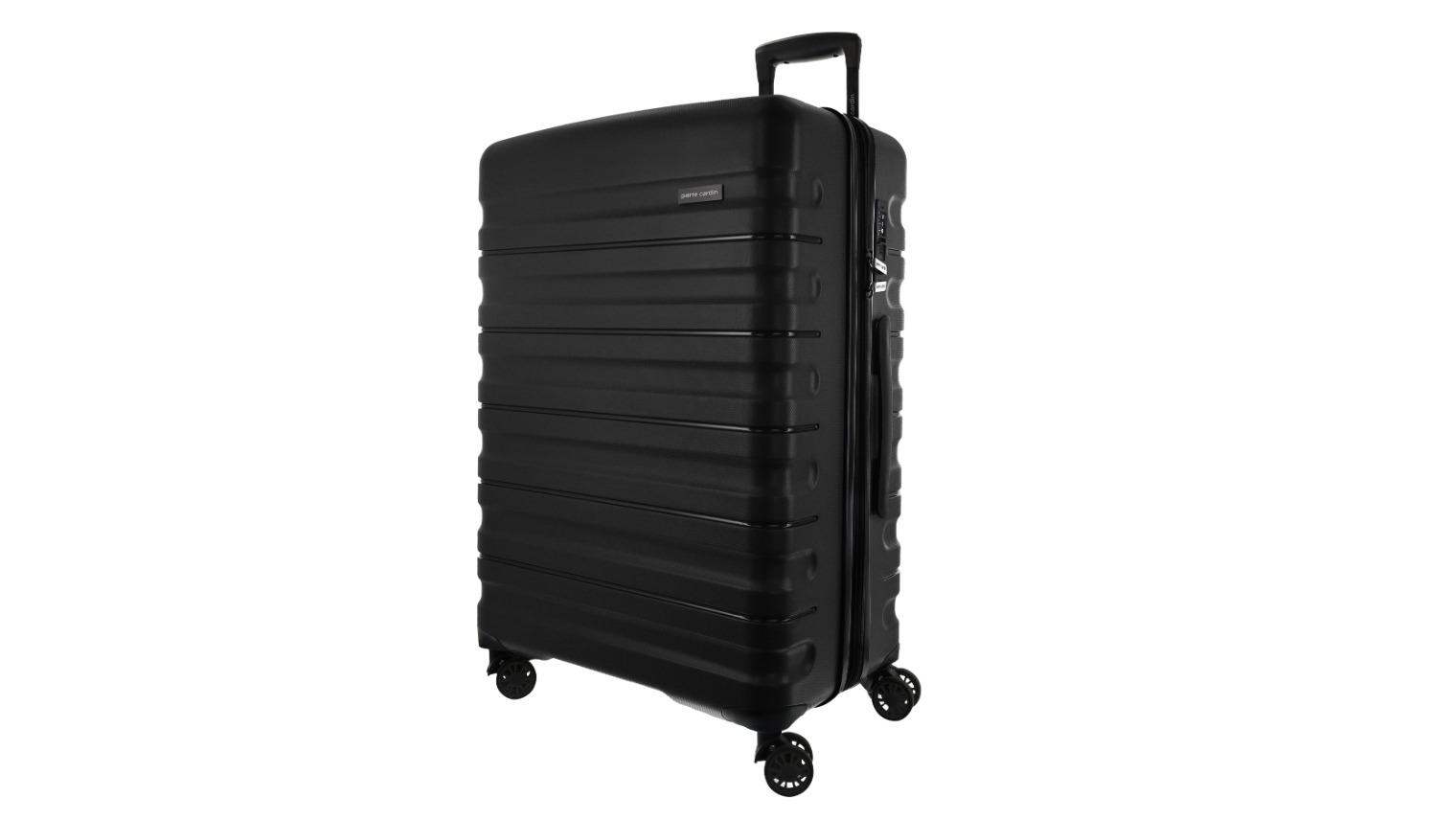 Pierre Cardin Black Grande Hard Shell Suitcase - Large