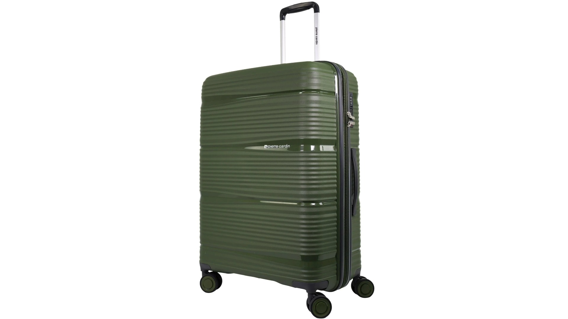 Pierre Cardin Normandy Green Hard-Shell Suitcase - 65cm Medium