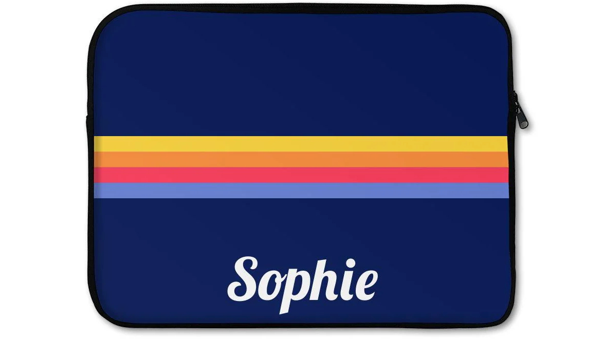 Personalised Retro Laptop Sleeve - Small