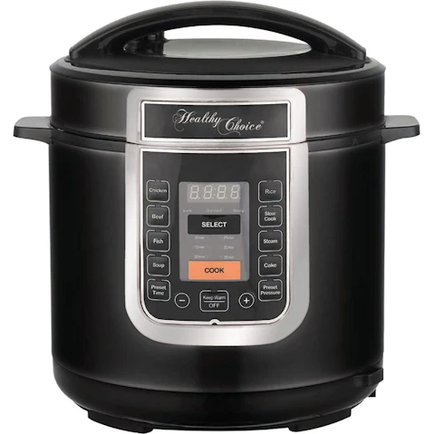 Healthy Choice 6 Litre Ceramic Coated Automatic Pressure Cooker