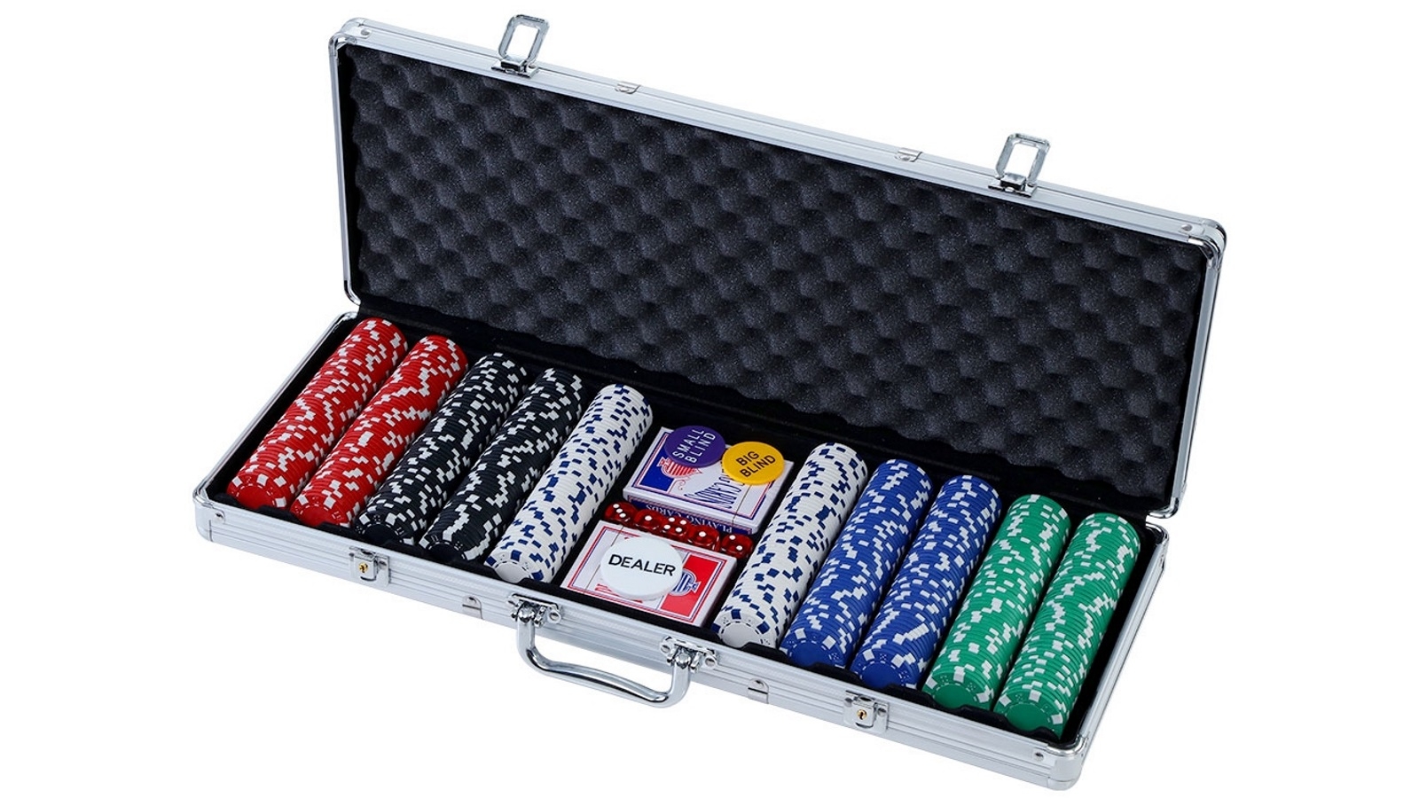 Poker Chip Set 500PC Chips Cards Dice