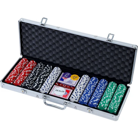 Poker Chip Set 500PC Chips Cards Dice