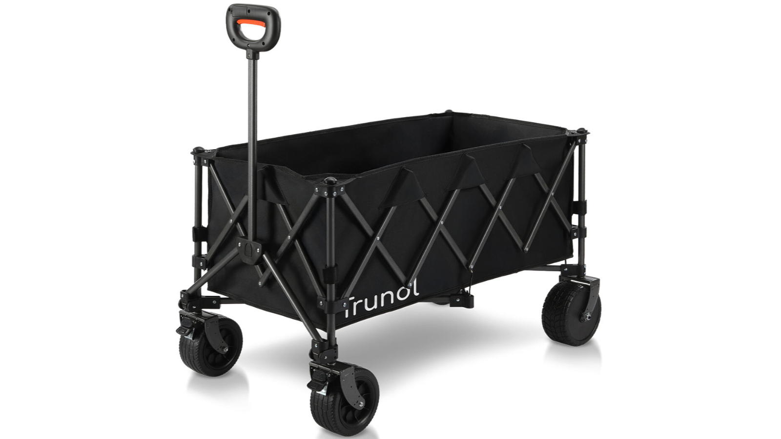 Trundl 180 Litre Electric Folding Pull Cart - Black
