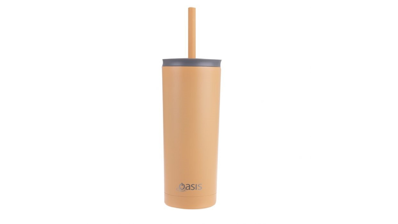 Oasis Super Sipper 600ml Stainless Steel Insulated Tumbler - Rockmelon