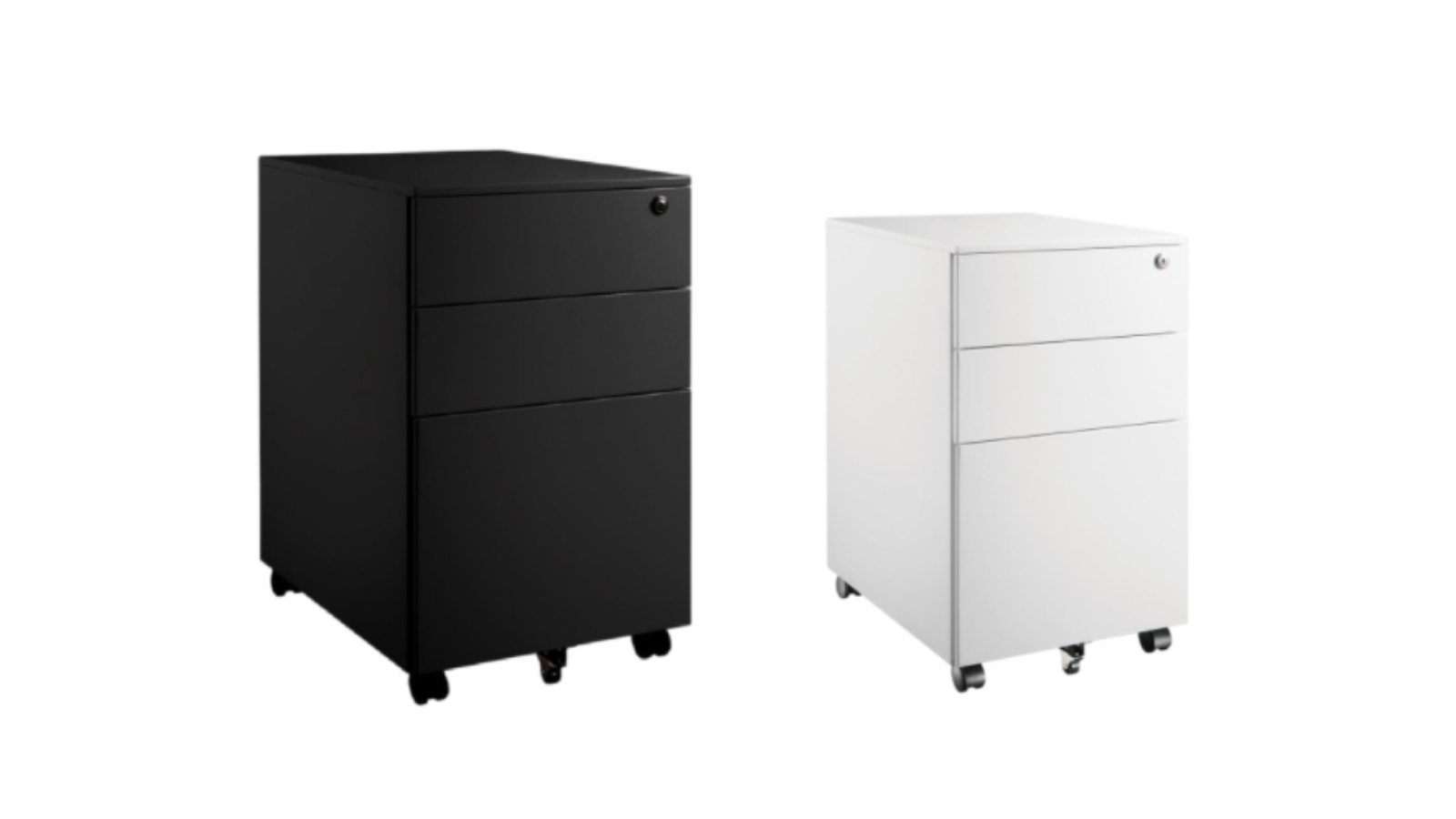 Desky Go Slimline Steel Mobile Pedestal