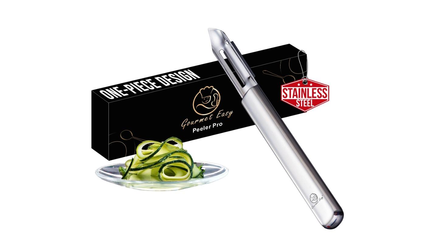 Gourmet Easy Stainless Steel Left and Right Hand Ultra Sharp Vegetable Peeler