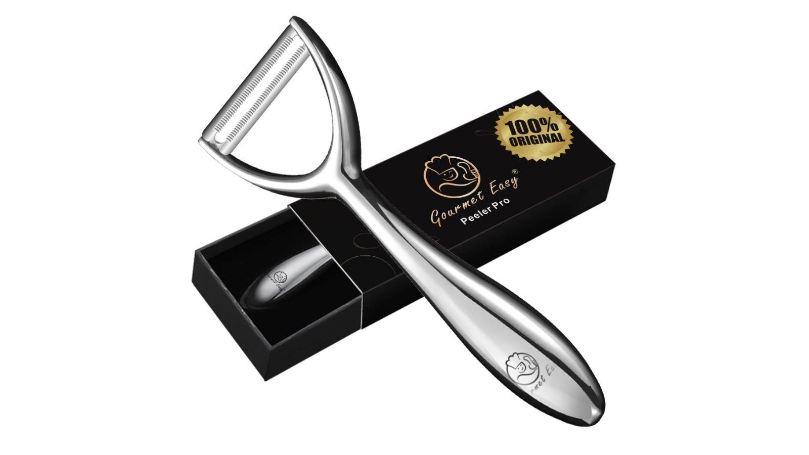 Gourmet Easy Ultra Sharp Premium Stainless Steel Blade Vegetable Peeler