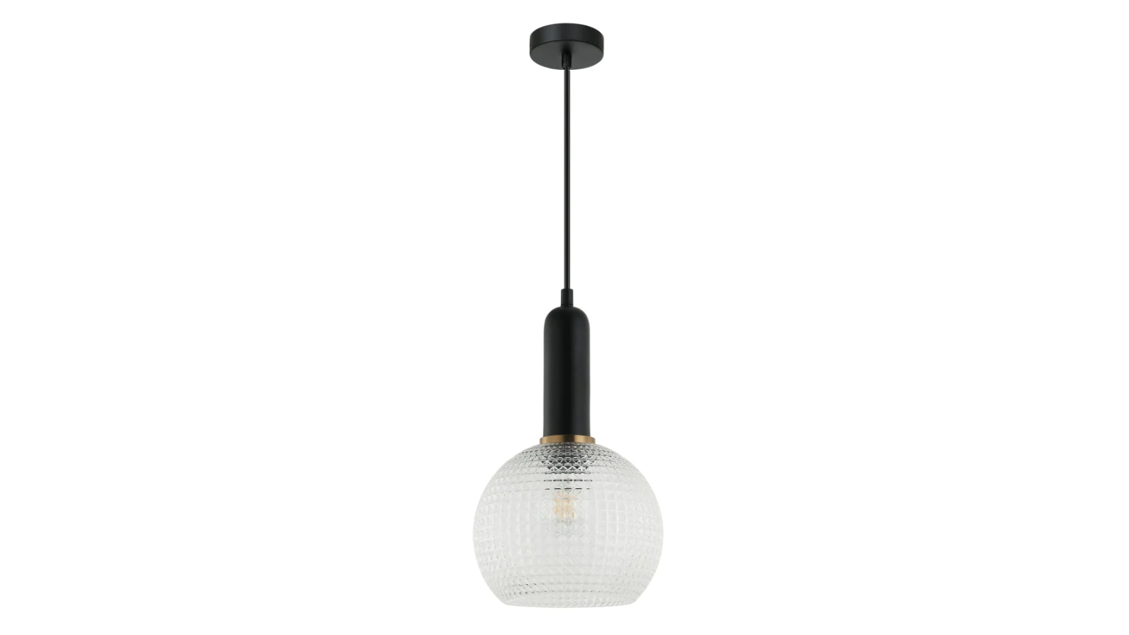 Pelota Modern Segmented Wine Glass Interior Pendant Light - Clear