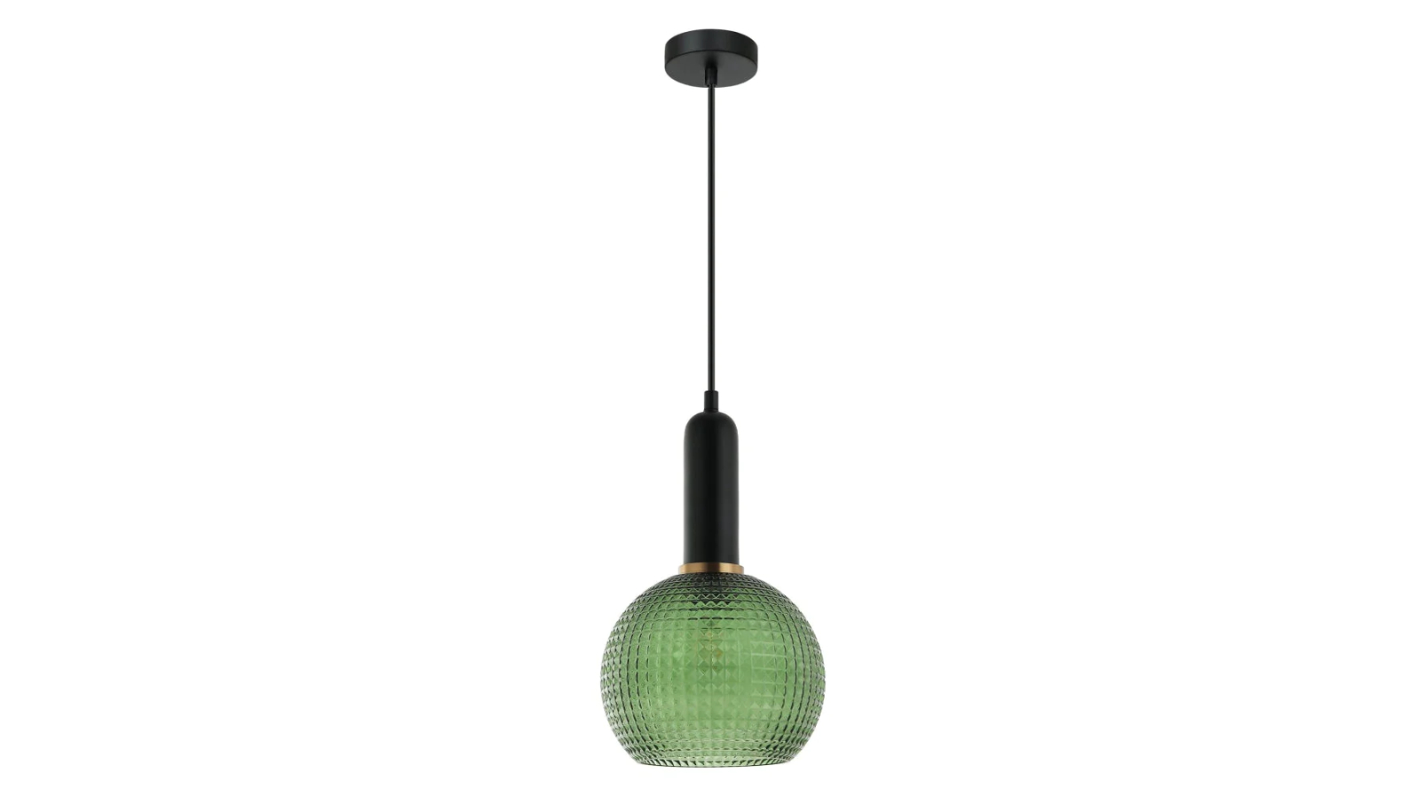 Pelota Modern Segmented Wine Glass Interior Pendant Light - Green