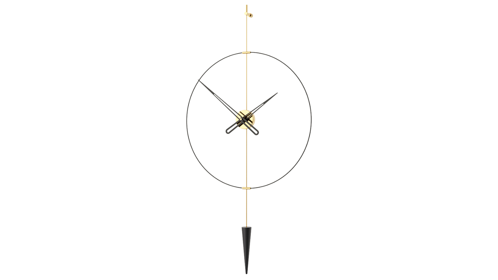 Mclocks 60 Pendulum Plus Wall Clock - Gold/Gold