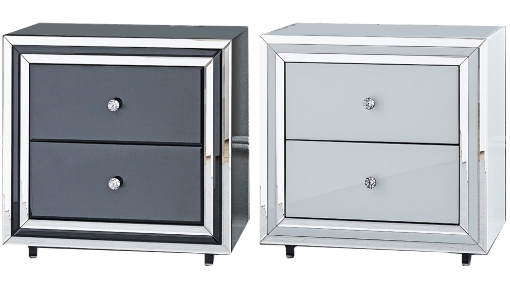 Peninsula 2-Drawer Wide Bedside Table