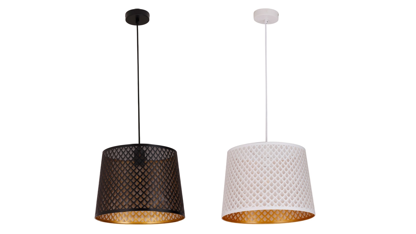 CLA Interior Slanted with Laser Cut and Geometry Pattern Pendant Light