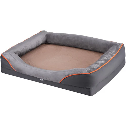 i.Pet Washable Orthopedic Plush Fleece Cushion Pet Bed