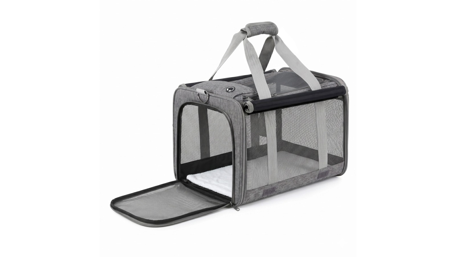 i.Pet Foldable Pet Carrier Bag - Grey