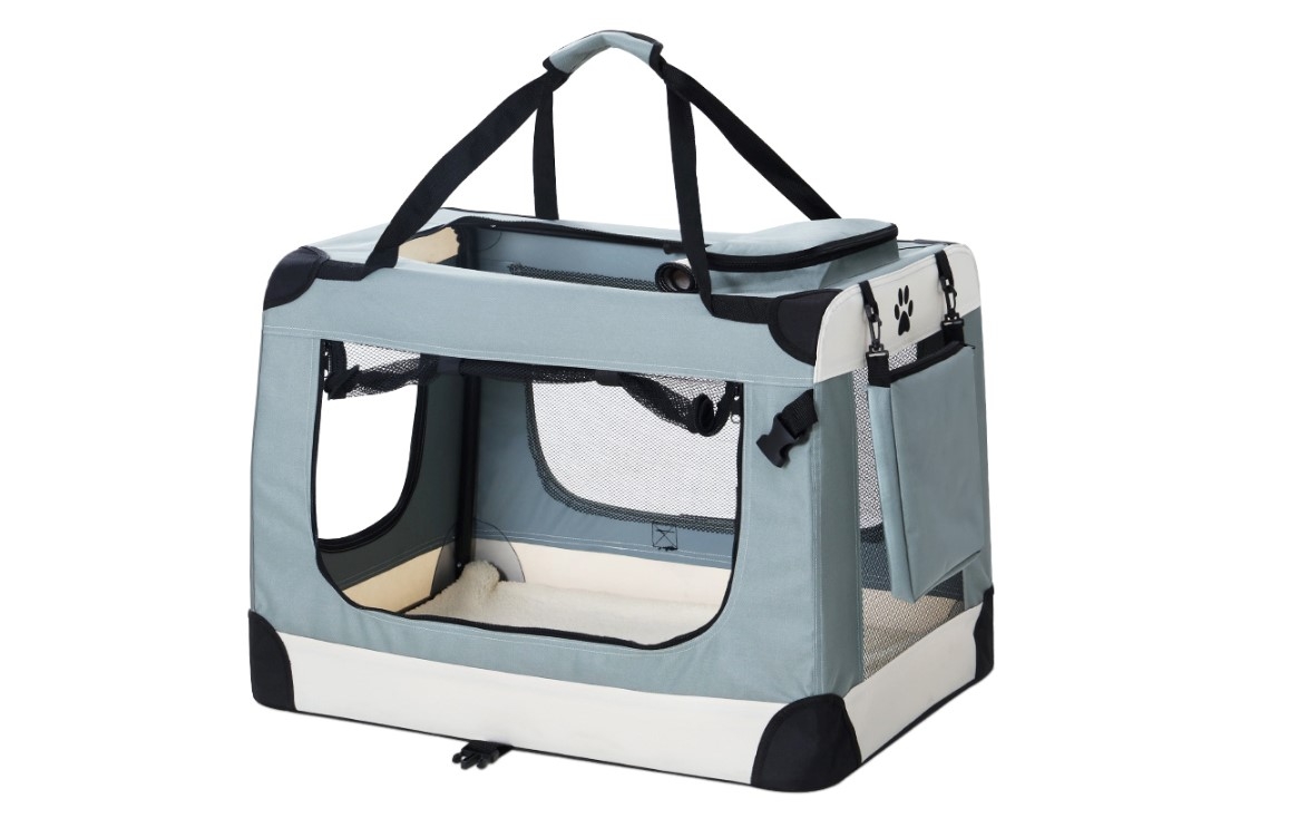 i.Pet Soft Kennel Foldable Pet Carrier Dog Cat Travel Crate - Large