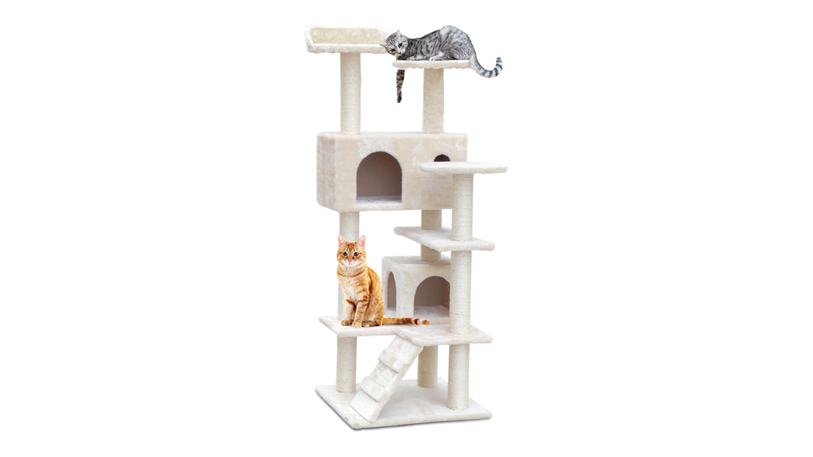i.Pet 134cm Cat Scratching Post - Beige