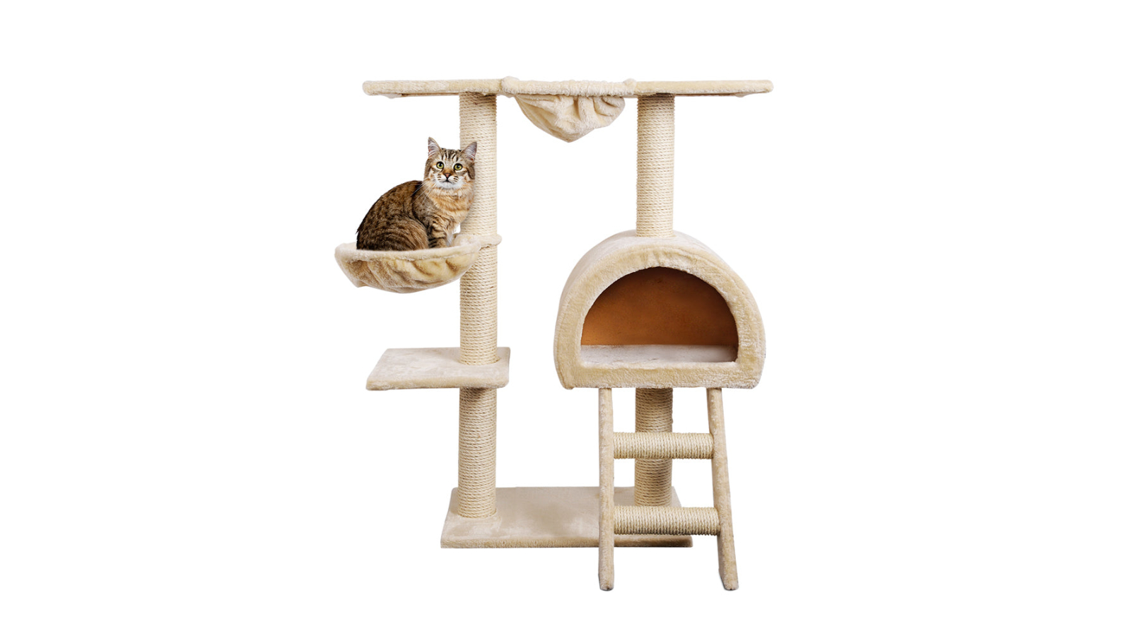 i.Pet Beige Cat Tree Tower Post Condo House - 100cm