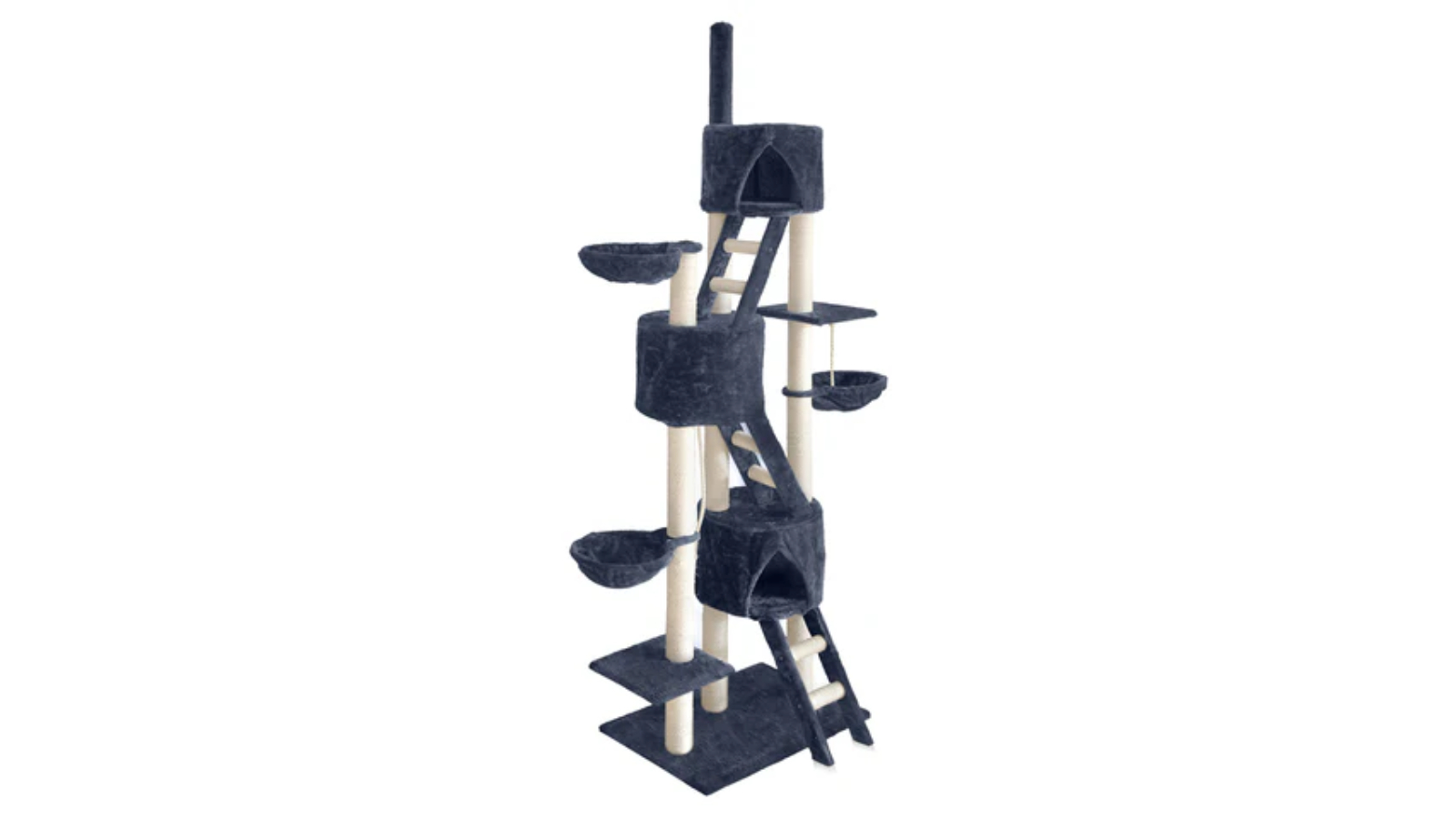i.Pet 244cm Cat Tree Tower Post Condo House - Grey