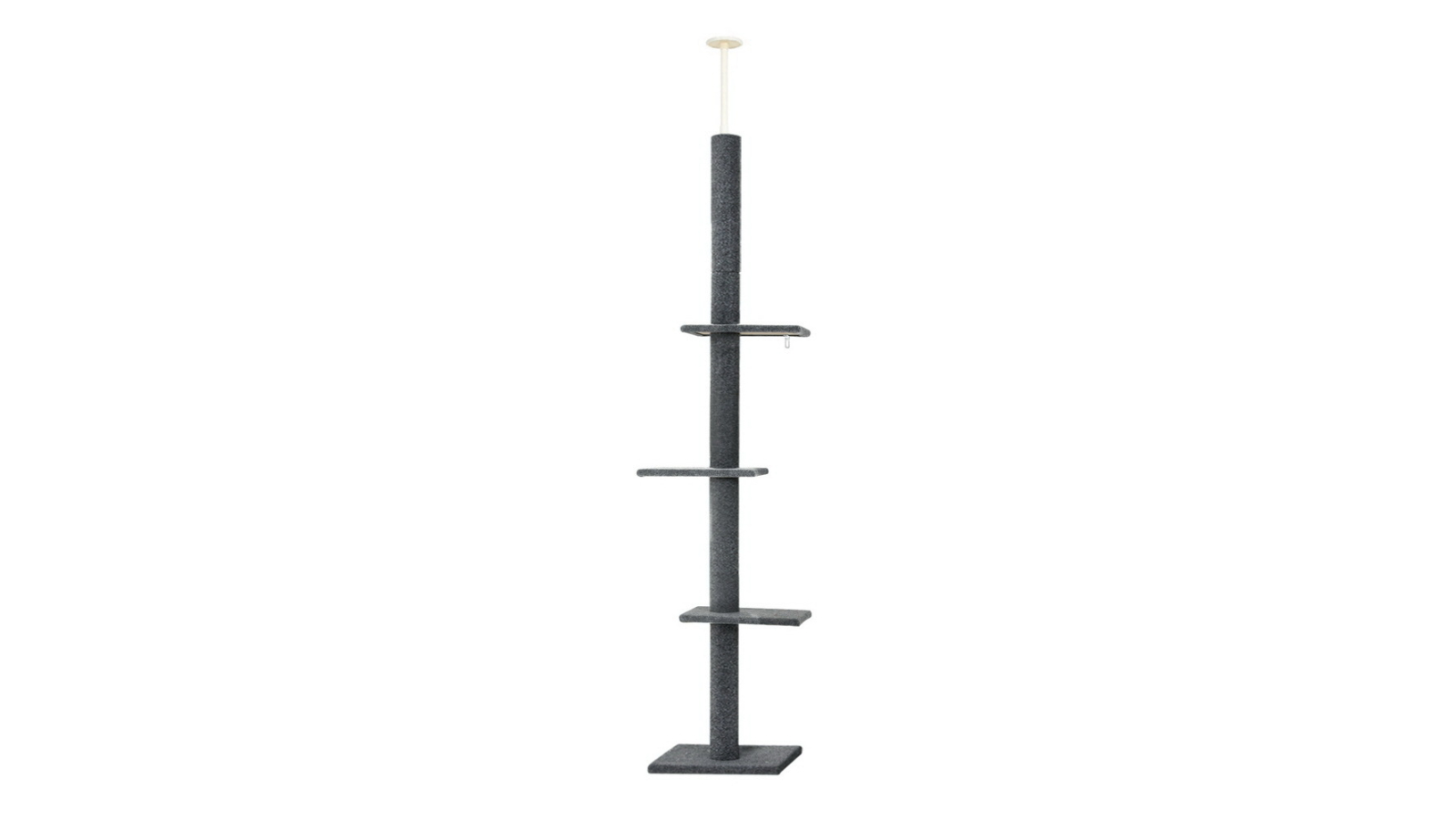 i.Pet Grey Cat Bed Tree Tower Post Floor to Ceiling Scratcher - 290cm