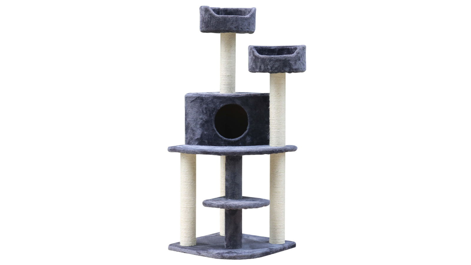 i.Pet 126cm Cat Scratching Tree - Grey