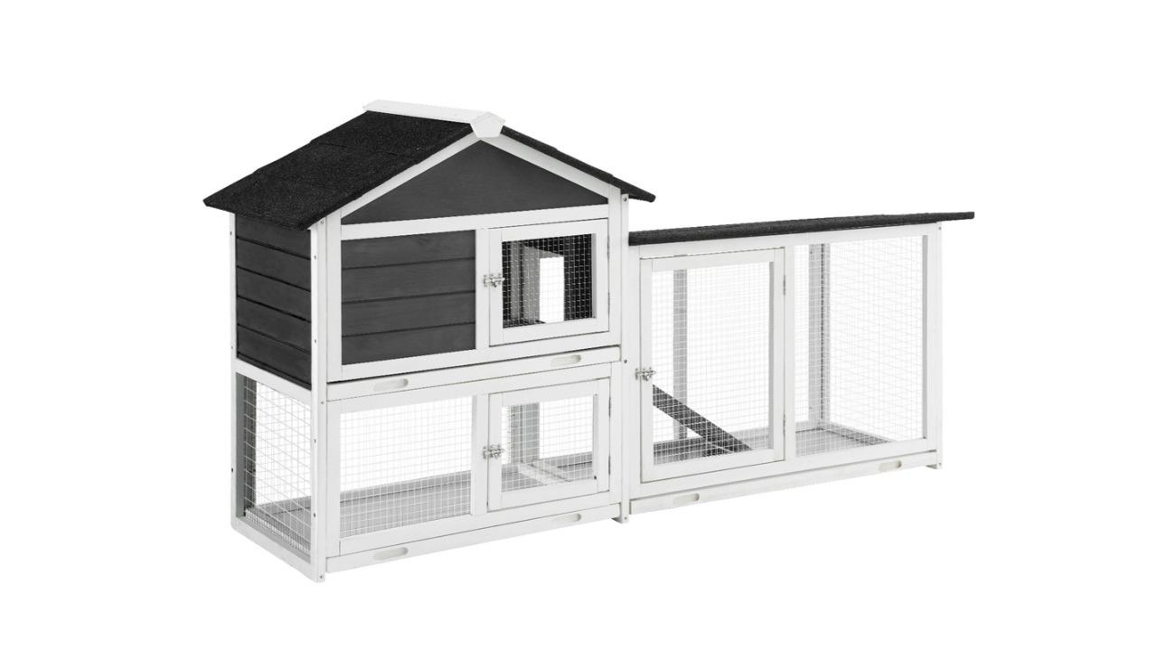 i.Pet Wooden Chicken Coop with Run Cage - X-Large
