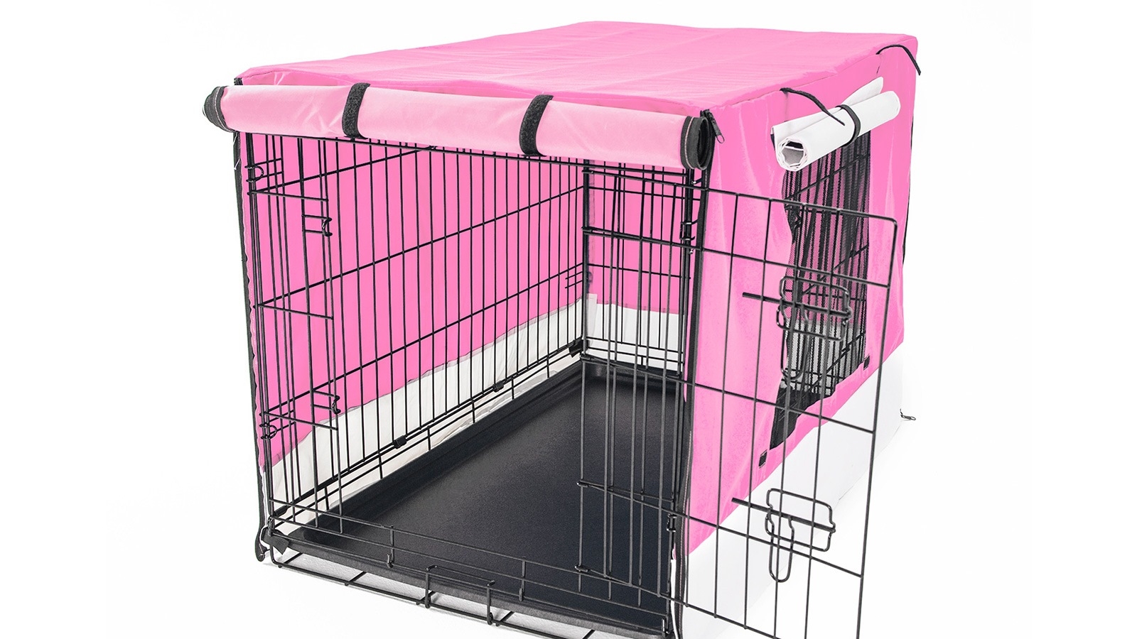 Paw Mate 24inch Cage Cover Enclosure for Wire Dog Cage Pink Harvey