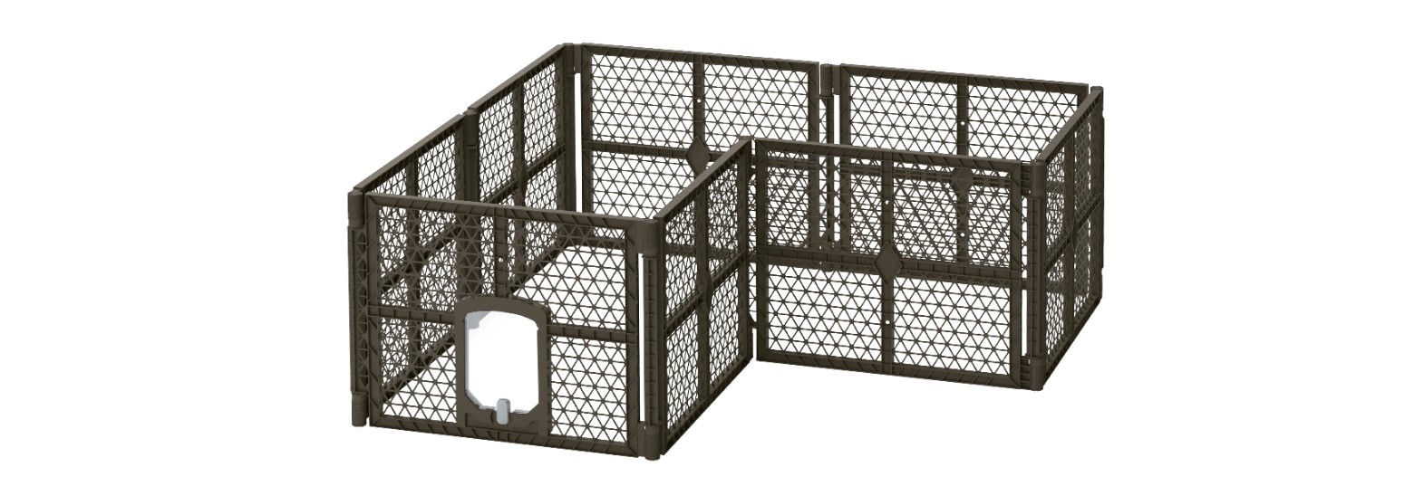i.Pet 8 Panel Plastic Enclosure Playpen Fence Pet Dog Cage
