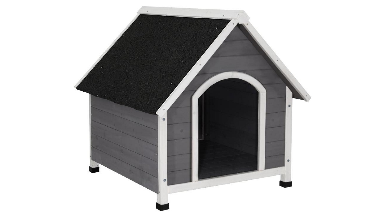 i.Pet Dog Kennel House Wooden Outdoor Indoor Pet House Weatherproof - Large