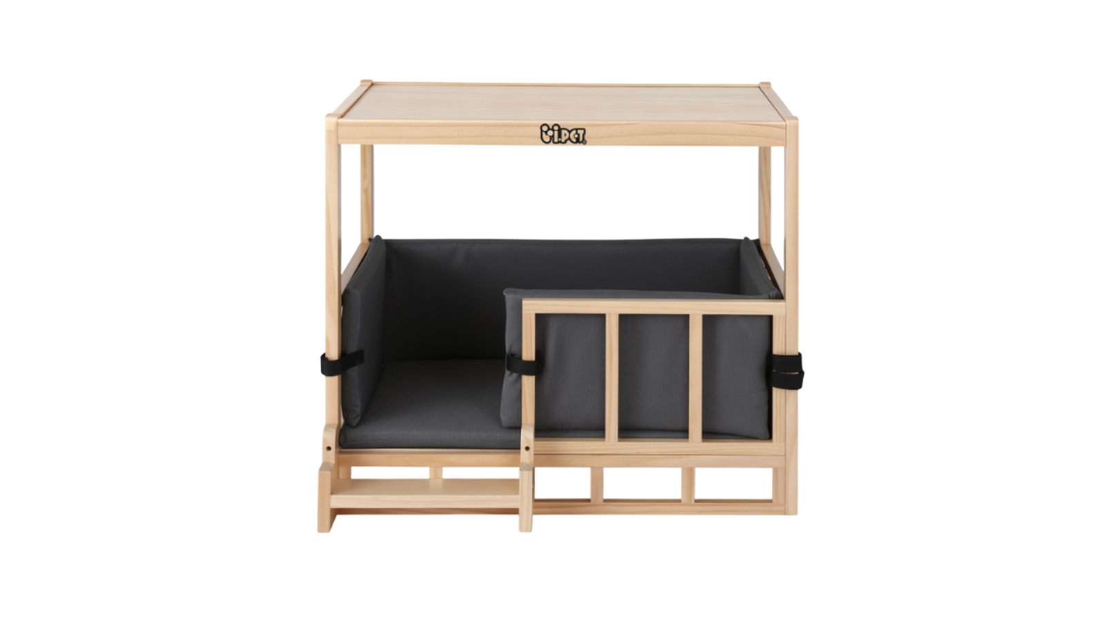 i.Pet 2-in-1 Dog Wooden Kennel with Grey Cushion