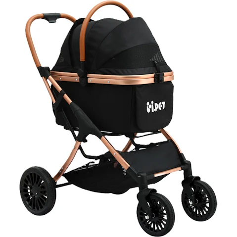 i.Pet Large 4-Wheel Foldable Travel Stroller