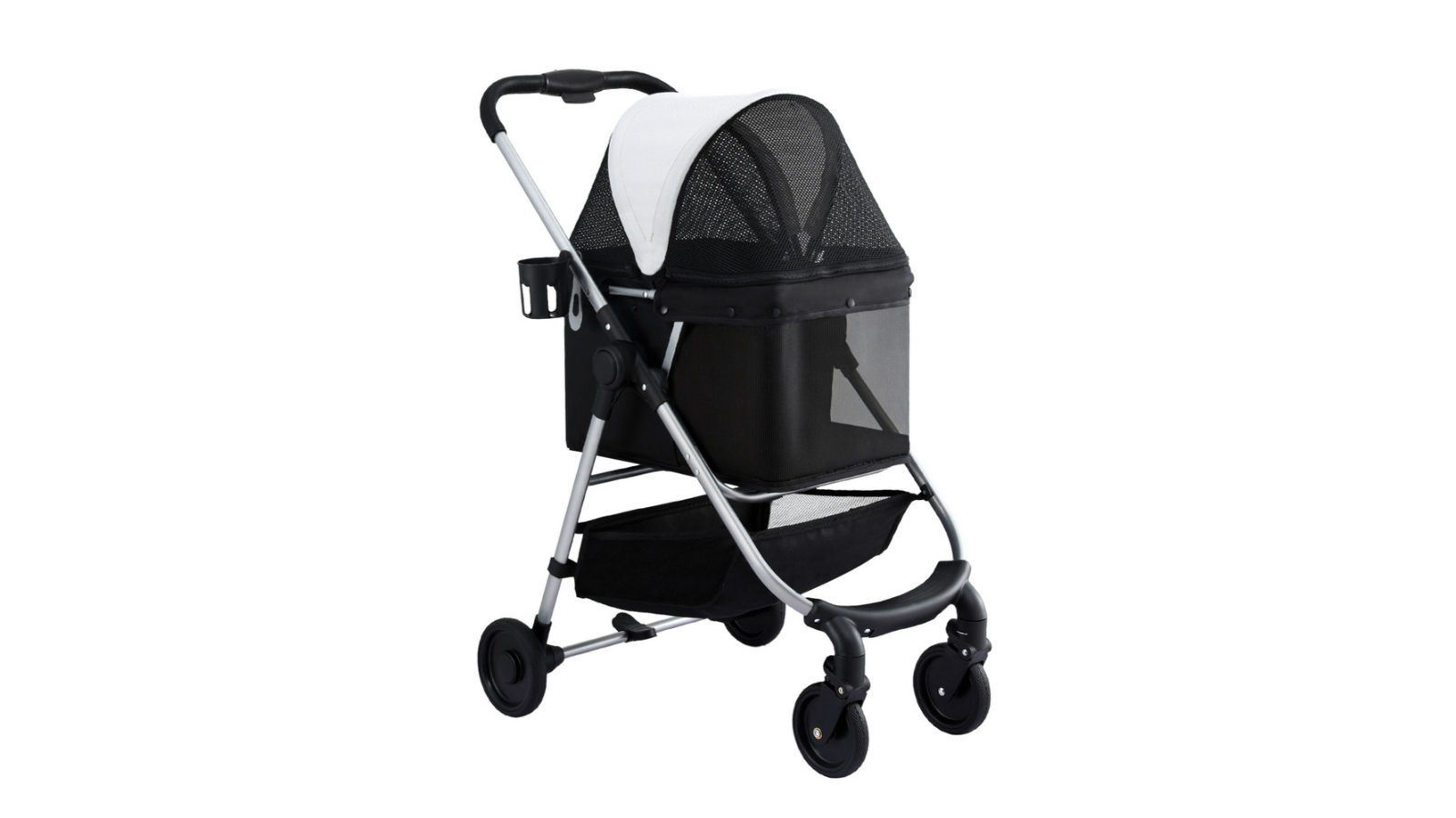 i.Pet Foldable 4 Wheels Pet Stroller