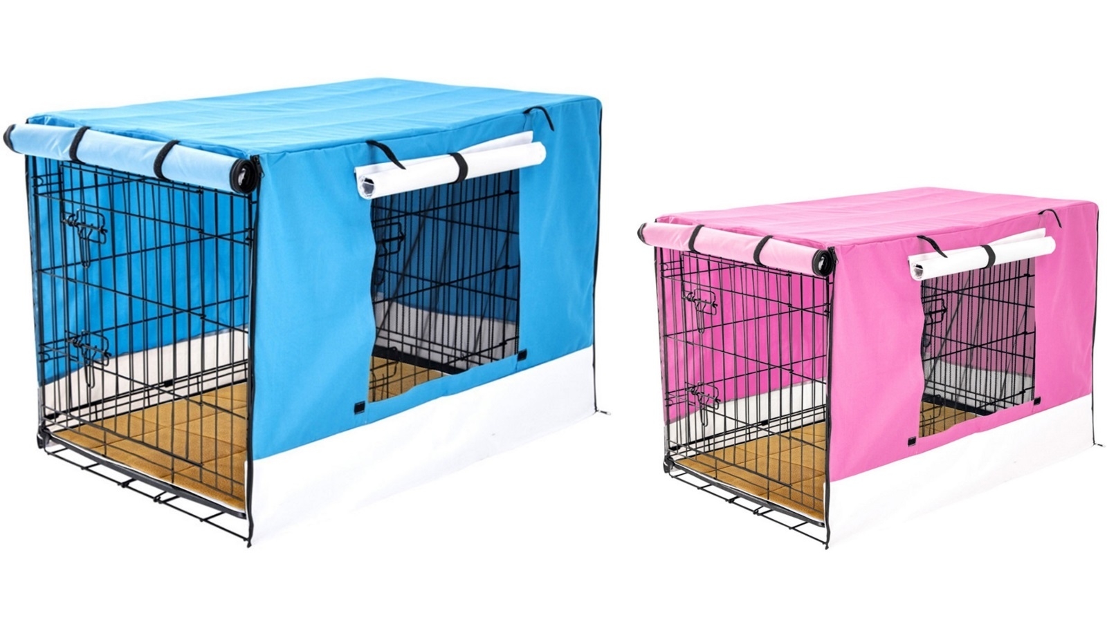 Paw Mate Wire Dog Cage Crate 42" with Tray + Cushion Mat + Cover Combo