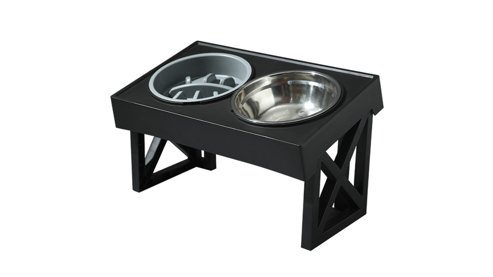 TODO Adjustable Elevated Height Pet Food Bowl