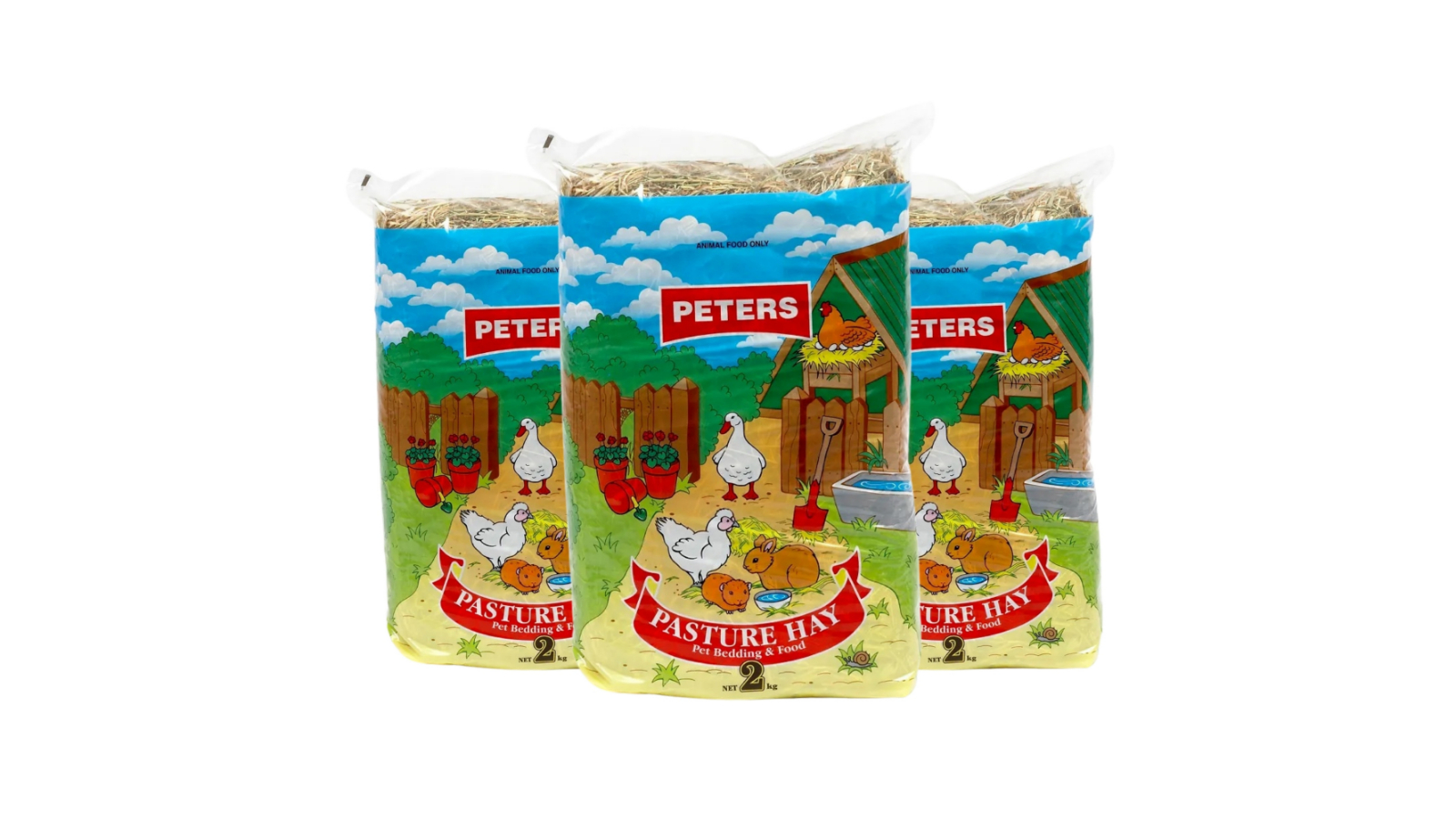 Peters 3 Piece Bedding Hay - 2kg