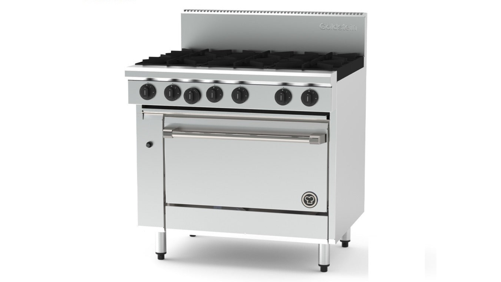 Goldstein PF628E-X 6 Gas Burner/Static Electric Oven - 28inch