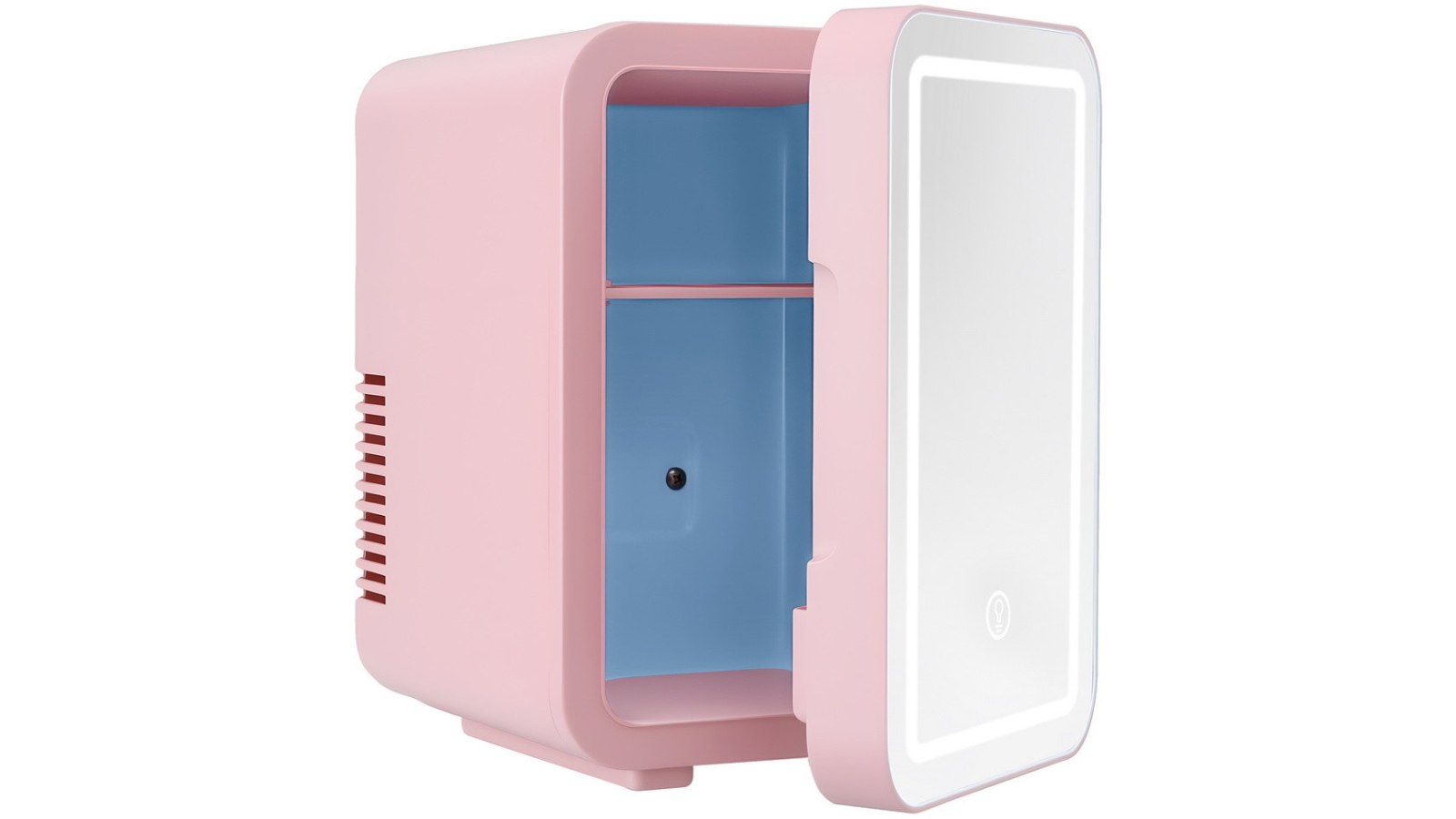 Glacio 4 Litre Pink Mini Fridge for Skincare Beauty Cooler with LED Mirror