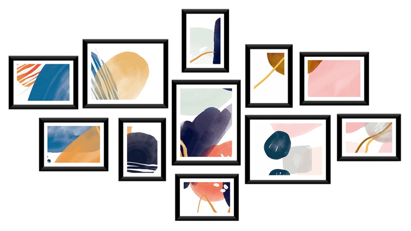 Artiss 11 Pieces Photo Frame Wall Set - Black